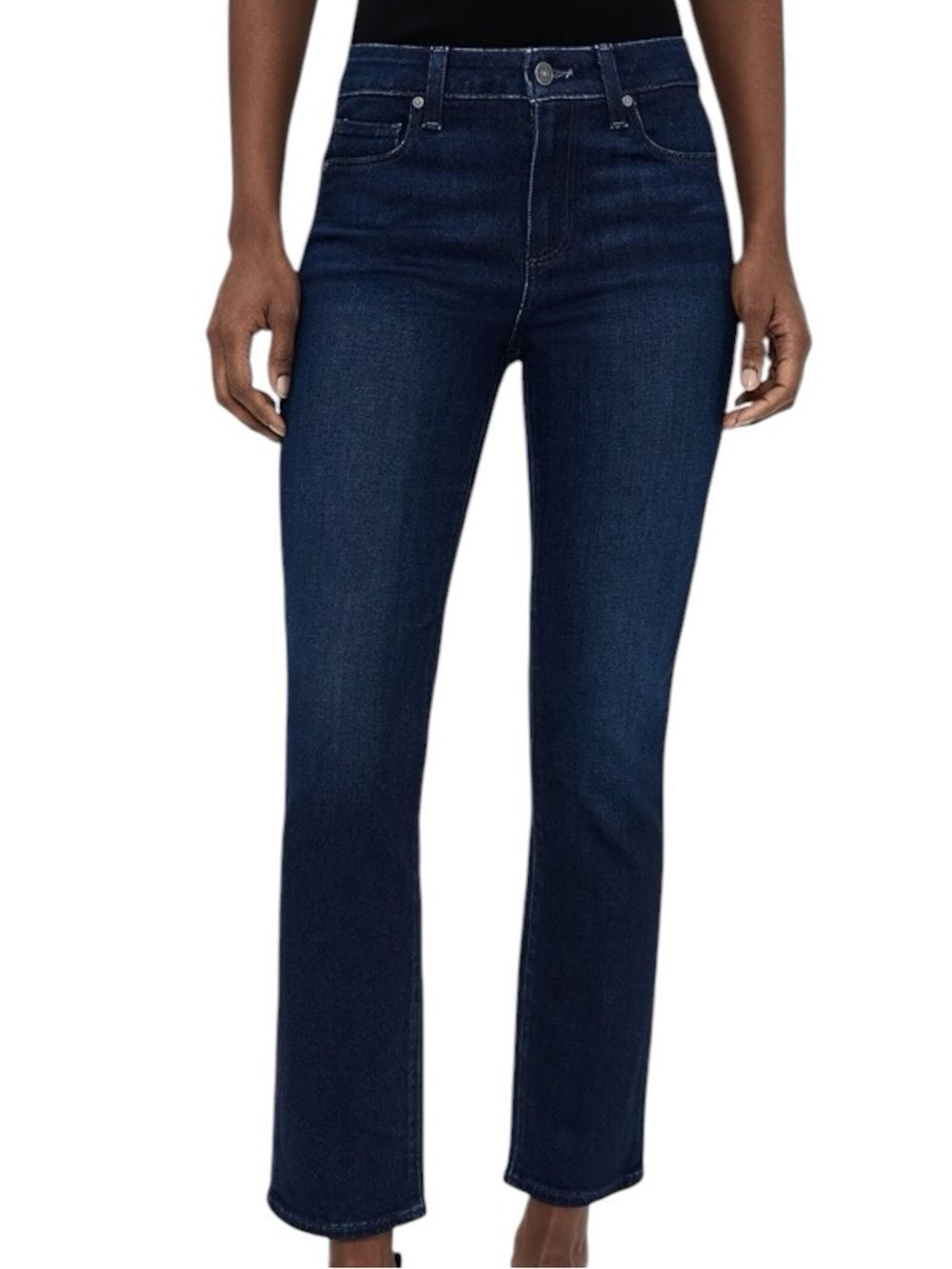 Le Jean Sabine High-Rise Straight dark wash stretchy 26